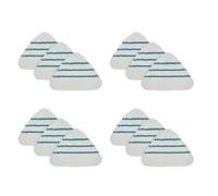 Mocturnity 12 Pezzi Tamponi di Ricambio per Mop a Triplo Angolo Panno Lavabile Pulizia Pavimento Microfibra Mop Testa Tampone Raccordi