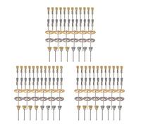 Mocturnity 132 Pezzi Mini Wire Brush Wheel Cup per Filo In Acciaio Set 1 / 8Inch (3mm) Gambo