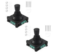 Mocturnity 2 pezzi Joystick Switch AC 240V 5A 4NO 4NC Momentaneo 2,5mm Filettatura di Fissaggio Joystick Switch