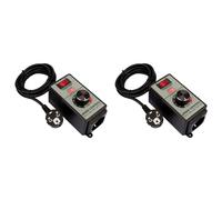 Mocturnity 2 x regolatore di smerigliatrice angolare, regolatore di velocità, interruttore AC220 V-250 V, 4000 W, potenza massima, utensile elettrico manuale, spina UE