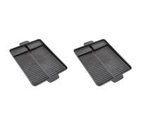 Mocturnity 2X Griglia Portatile per Barbecue Coreana Piastra Antiaderente per Barbecue Fornello A Gas Butano Fornello Party Picnic Terrazza Vassoio per Barbecue Spiaggia