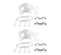 Mocturnity 2X Staffa di Montaggio su Staffa di Montaggio Un L Accessori Hardware Un Parete per Antenna Esterna LPDA con Bullone Un U