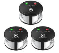 Mocturnity 3 x repellente per roditori riple, repellente per parassiti ad ultrasuoni, pressione interna, per topi, ratti, ragni, spina europea a 360 gradi