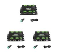 Mocturnity 3X Convertitore USB Isolato Industriale A RS232 4 Canali Adattatore USB A Serie FT4232HL Chip Wind/Linux/Android, Porta RS232