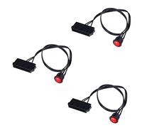 Mocturnity 3X Filo di Stagno di Rame Cavo di 50 cm 24 Femmina ATX PSU PC Alimentatore Tester di Avvio