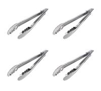 Mocturnity 4 pinze alimentari da cucina in acciaio inox, 30 cm