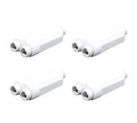Mocturnity 4 x ripetitore PoE impermeabile a 2 porte IP66 10/100 Mbps 1 un 2 Extender PoE con IEEE802.3 Af/At 48 V esterno per fotocamera con interruttore PoE