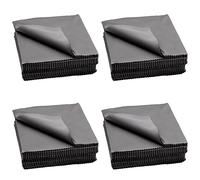 Mocturnity 4X Panno di Pulizia per Display in Fibra di Vetro 19 x 20 cm in Grigio, per Tutti Gli Smartphone E Tablet PC - Display Cloth Clean - Screen Cloth