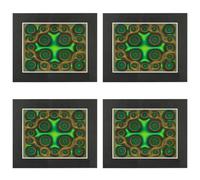 Mocturnity 4X Pellicola di Visualizzazione Magnetica, Pellicola Di Visualizzazione di Campo Magnetico Verde 6 x 4 Pollice Display di Flusso Magnetico, Rilevatore di Campo Magnetico, Riutilizzabile