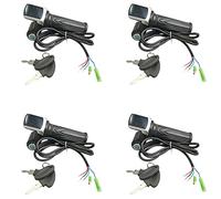 Mocturnity 4X per Acceleratore per Bici Elettrica Valvola Un Gas 36V per Acceleratore Un Gas Chiave di Blocco Display LCD