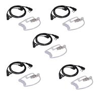 Mocturnity 5 x 2 pin segreto tubo d'aria acustico microfono auricolare per walkie talkie radio