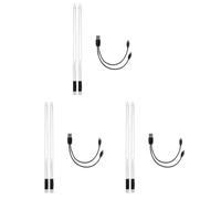 Mocturnity 6 bacchette emettenti a LED, 15 gradienti, ricaricabili tramite USB, con interruttore per spettacoli sul palco