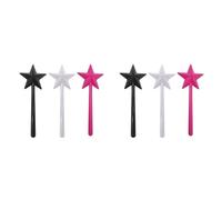 Mocturnity 6 bastoncini di sale e pepiera per sale e pepe nero e rosa, saliera Star Wand