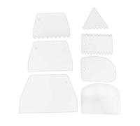 Mocturnity 7 Pezzi Raschietto per Torta di Impasto, Raschietto per glassatura in plastica più morbida per torte, Raschietto per pasta e banca per cottura, raschietto per pane