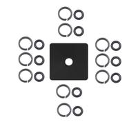 Mocturnity Anelli di ritenzione con clip per dado quadrato da 3/8 pollici con O-ring e strumento di installazione 'incudine per chiavi pneumatiche elettriche.