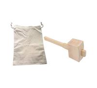 Mocturnity Borsa e di Ghiaccio Grinder per , Set di in Legno da Spiaggia per Macinazione del Ghiaccio, Strumenti da Bar per Baristi a Casa