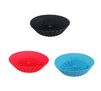 Mocturnity Cestello da Forno Resistente al Friggitrice Ad Aria Pentola in Silicone Accessori per Friggitrice Ad Aria Cestino di Pollo Fritto per Pane Attrezzo da Cucina