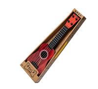 Mocturnity Chitarra Giocattolo Simulazione Musica per Bambini Chitarra Simulata Strumento di Chitarra a Grano del Legno Mini Quattro Corde Possono Essere Giocate per L'Educazione Precoce