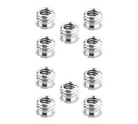 Mocturnity Confezione da 10 1/4 Pollici a 3/8 Pollici Convertitore a Vite Adattatore Standard Riduttore Convertitore per DSLR Camera Videocamera Treppiede Monopiede Sfera Sfera Video Stand