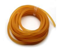 Mocturnity Fascia in lattice ad alta elasticità, 6 mm, 10 metri, per pesca, fionda, industria, allenamento , colore giallo.