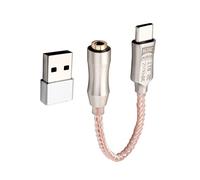 Mocturnity Interfaccia Audio USB da Tipo C un 3,5 Mm ALC5686 HiFi Amplificatore per Cuffie Decodifica Audio Digitale Convertitore per Auricolari