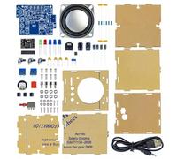 Mocturnity Kit altoparlante Bluetooth DIY Kit Elettronico Componente Mini Amplificatore Altoparlanti Interfaccia SPI con alloggiamento in acrilico