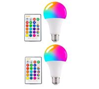 Mocturnity Lampadina LED dimmerabile 15 W E27 con , proiettore RGB multicolore, 16 colori che cambiano