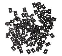 Mocturnity Nero 9mm Supporto per pacchetto in filo di plastica tipo di di montaggio del 100pz