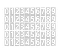 Mocturnity Numeri di cassetta delle lettere per esterni, 10 set di con numeri riflettenti 0-9 con linguetta adesiva per una facile separazione dello schienale (2 pollici)