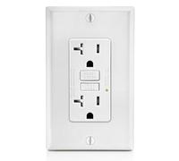 Mocturnity Presa GFCI 20 A, Presa Elettrica GFI con Indicatore LED, Interruttore di Perdita di Terra Antimanomissione 20 A