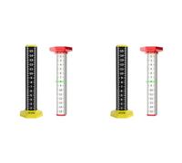 Mocturnity Righello per piastrelle da soffitto e pavimento da 4 pezzi, righello di misurazione con base magnetica, righello di misurazione, soffitto sospeso