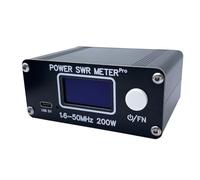 Mocturnity ROE - Misuratore di potenza corta ad alta frequenza 200 W, 1,6-50 MHz, misuratore stazionario, misuratore ROE ad alta frequenza con schermo OLED da 1,29 pollici per radioamatori