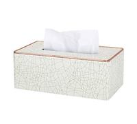 Mocturnity Scatola Portafazzoletti nel Marmo Ice Crack Pattern PU nel Pelle Scatola Grande per Ufficio Hotel Home Scatola per Fazzoletti Rettangolare Scatola di Supporto A