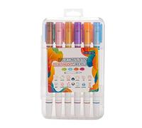 Mocturnity Set di 12 penne evidenziatori costellazione, 12 penne pennarelli a doppia punta di forme diverse per forniture scolastiche di cancelleria per bambini