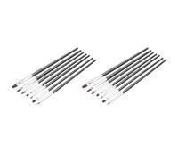 Mocturnity Set di 14 pennelli per unghie per Deco Gel UV Verniciato Nail Art Manicure Pro