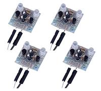 Mocturnity Set di 4 Pezzi Kit fai da te Flash LED 5 Mm Kit Avvio Elettronica Kit di Formazione di Apprendimento Competenze di Saldatura Circuito PCB