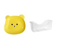 Mocturnity Set di 8 piatti snack a forma di orso, piccoli piatti anticaduta per uso domestico, ideali per servire frutta, dessert e antipasti