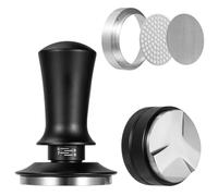Mocturnity Set di compattatore per caffè espresso per filtro porta da 58 mm, distributore di caffè regolabile e filtro a disco dosatore
