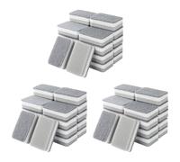 Mocturnity Spugne per pulire in profondità, 60 pezzi, colore: grigio