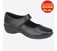 Mod Comodo Melinda Memoria Schiuma Pelle Touch Chiusura Scarpe Nero