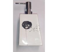 MOD DESIGN - DISPENSER PER SAPONE LIQUIDO IN CERAMICA E ACCIAIO CROMATO - BIANCO