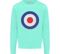 Mod Logo Scooter Motociclista Raf Reale Air Force Bambini Felpa Maglione
