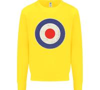 Mod Logo Scooter Motociclista Raf Reale Air Force Bambini Felpa Maglione