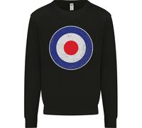 Mod Logo Scooter Motociclista Raf Reale Air Force Bambini Felpa Maglione