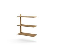 MOD Modello 10 Sistema di Scaffalature 1x875 Binario + 3 Ripiani Rovere