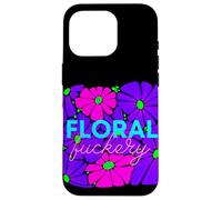 Mod Retro Colorato Adulto Floreale Gen Z Pop Art Humor Sarcasmo Custodia per iPhone 16 Pro