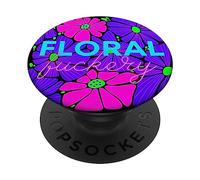 Mod Retro Colorato Adulto Floreale Gen Z Pop Art Humor Sarcasmo PopSockets PopGrip Adesivo