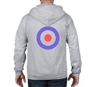 Mod Target Zip Felpa con Cappuccio - Abbigliamento T Shirt Il Chi Bersaglio