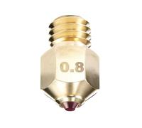 MOD3DP Ruby Tip - Ugello per stampante 3D, compatibile con MK8, resistente all'abrasione, a forma di imbuto, uno per tutti i materiali (MK8, 0,8 mm)