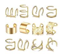 Moda 6 Pz/set Ear Cuffs Foglia Ear Cuff Clip Orecchini Per Le Donne Earcuff No Piercing Falso Cartilagine Orecchini Fashion Book